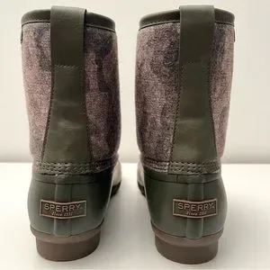 Sperry Saltwater Rain Boots Olive Green/Camouflage Water Resistant Men’s Size 10 Sperry | Shoes | Sperry Saltwater Rain Boots Olive  main image 4